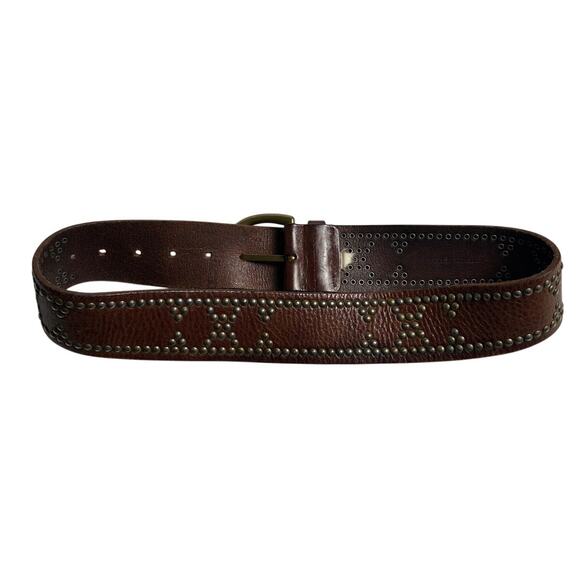 Banana Republic Studded Small 116872 Leather Belt Women's 35.3" - Picture 2 of 8